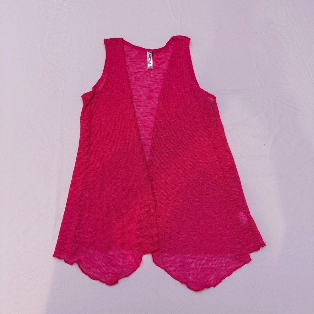Girls‎ Pink Sleeveless Shaw